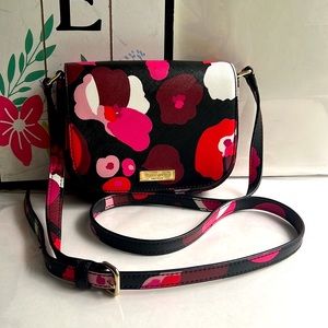NWOT Kate Spade Laurel Way Wonder Floral Mini Crossbody Saffiano Leather